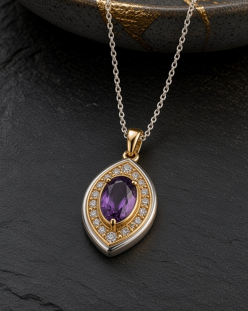 Illustrative image for the Everyday Light Birthstone Bar Necklace