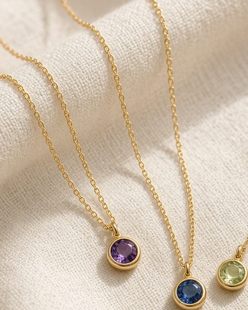 Illustrative image for the Everyday Light Birthstone Pendant Necklace